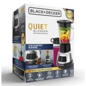 Black & Decker Quiet Blender, 48 oz Glass Jar, Personal Blending Jar, 900 W Peak